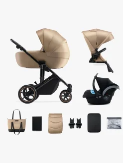 Kinderkraft PRIME 2 3-in-1 Duovogn Travelsystem inkl. Mink Pro, Sandrose Beige