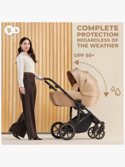 Kinderkraft PRIME 2 3-in-1 Duovogn Travelsystem inkl. Mink Pro, Sandrose Beige