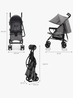 Kinderkraft Tik Klapvogn, Stone Grey