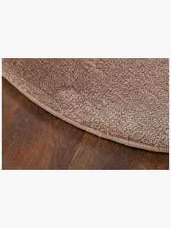 KM Carpets Cozy Rundt Gulvtæppe 160, Linen