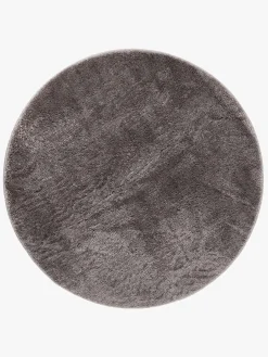 KM Carpets Cozy Rundt Gulvtæppe 160, Grey