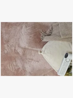 KM Carpets Cozy Rundt Gulvtæppe 160, Dusty Pink