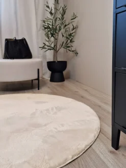 KMCarpets Dream Rundt Gulvtæppe 120, Natur