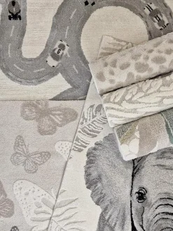 KMCarpets Gulvtæppe Elefant 120x170, Creme