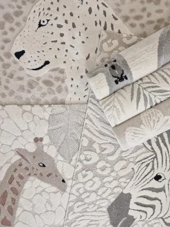 KMCarpets Gulvtæppe Leopard 120x170, Creme