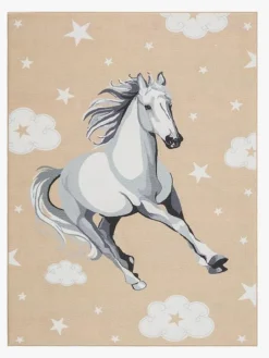 KMCarpets Gulvtæppe Play Hest Hørren 120x160