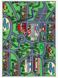 KMCarpets Vejgulvtæppe m. Gummiunderside Multi 133x170