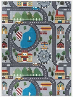 KMCarpets Vejtæppe 120x160 cm, Grå