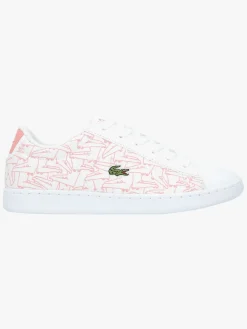 Lacoste Carnaby Evo 318 Sneakers, White/Pink