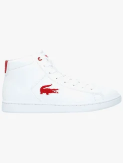 Lacoste Carnaby Evo Mid 3181 Sneakers, White/Red