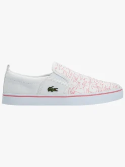Lacoste Gazon 318 Sneakers, White/Pink