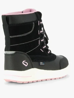 Leaf Jaren Vinterstøvler, Sort/Lyserød