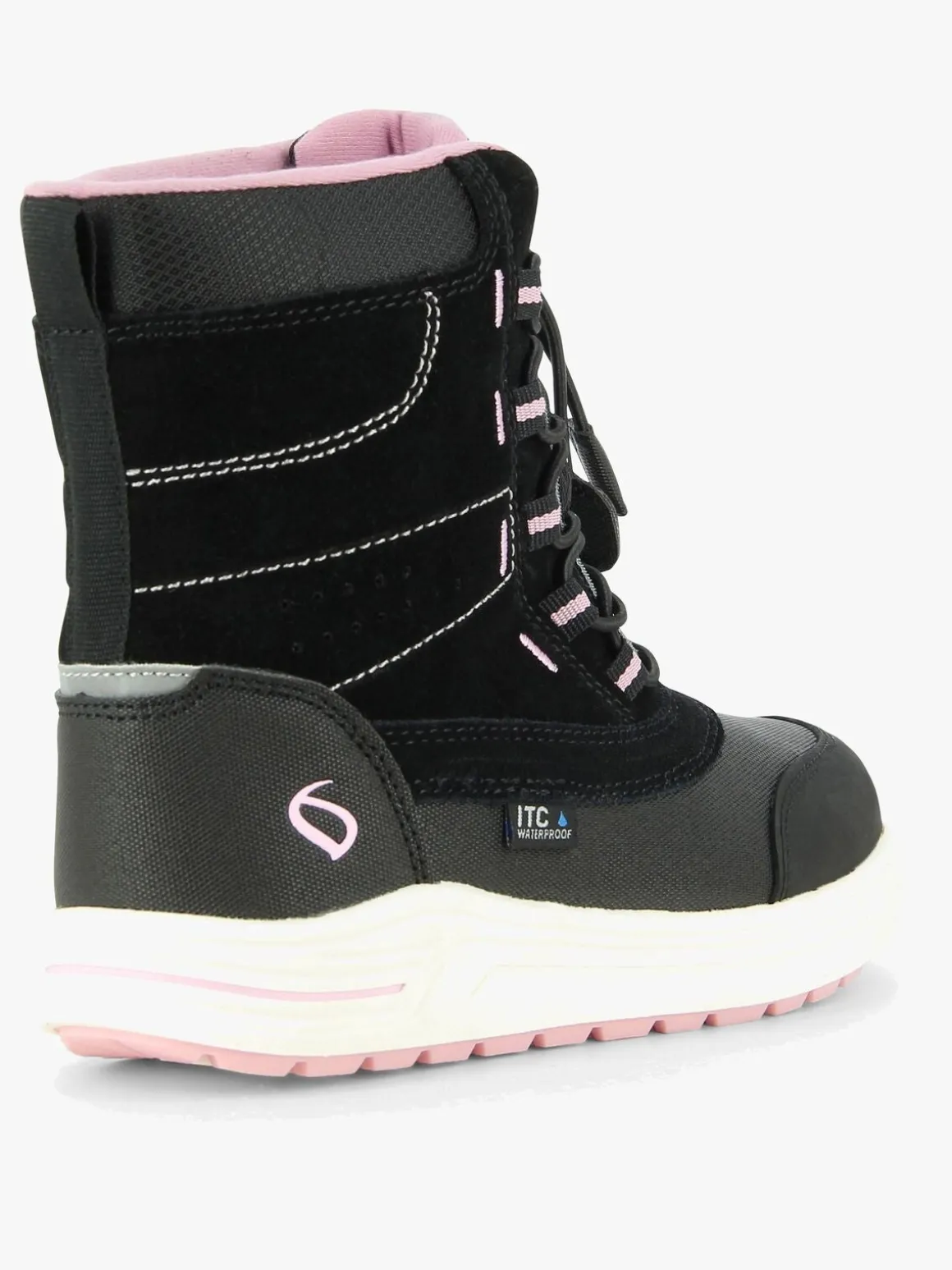 Leaf Jaren Vinterstøvler, Sort/Lyserød