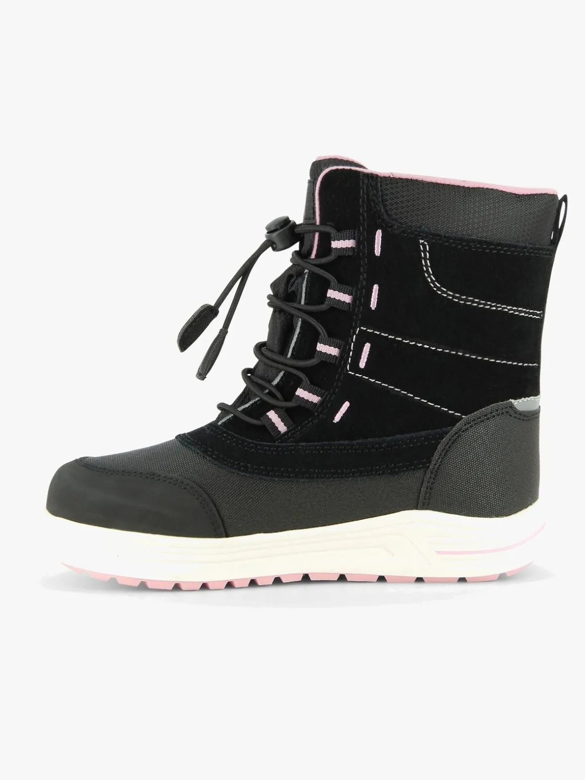 Leaf Jaren Vinterstøvler, Sort/Lyserød