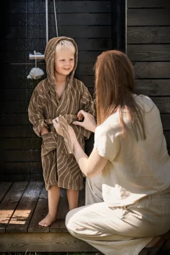 Leander Badekåbe 3-4 År, Mocca