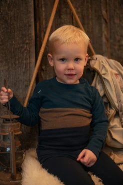 Lindberg Bamboo Merino Skiundertøj, Blue/Navy