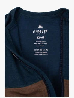 Lindberg Bamboo Merino Skiundertøj Flyverdragt, Blue/Navy