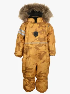Lindberg Camo Babyflyverdragt, Yellow
