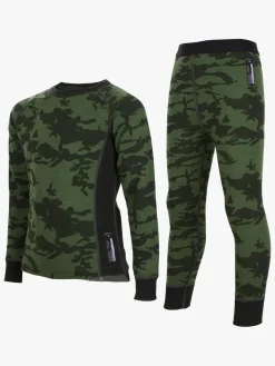 Lindberg Print Skiundertøj Merinould, Green