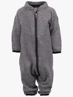 Lindberg Rocco Merino Babyflyverdragt, Grey Melange