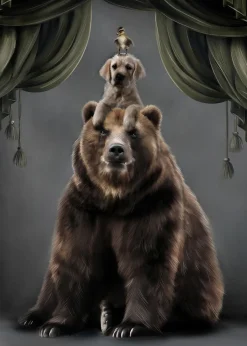 Linn Wold Plakat 70x100 Teddy & buds