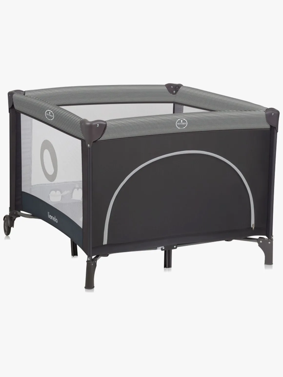 Lionelo BONNIE Kravlegård til Barn & Baby, Grey Scandi