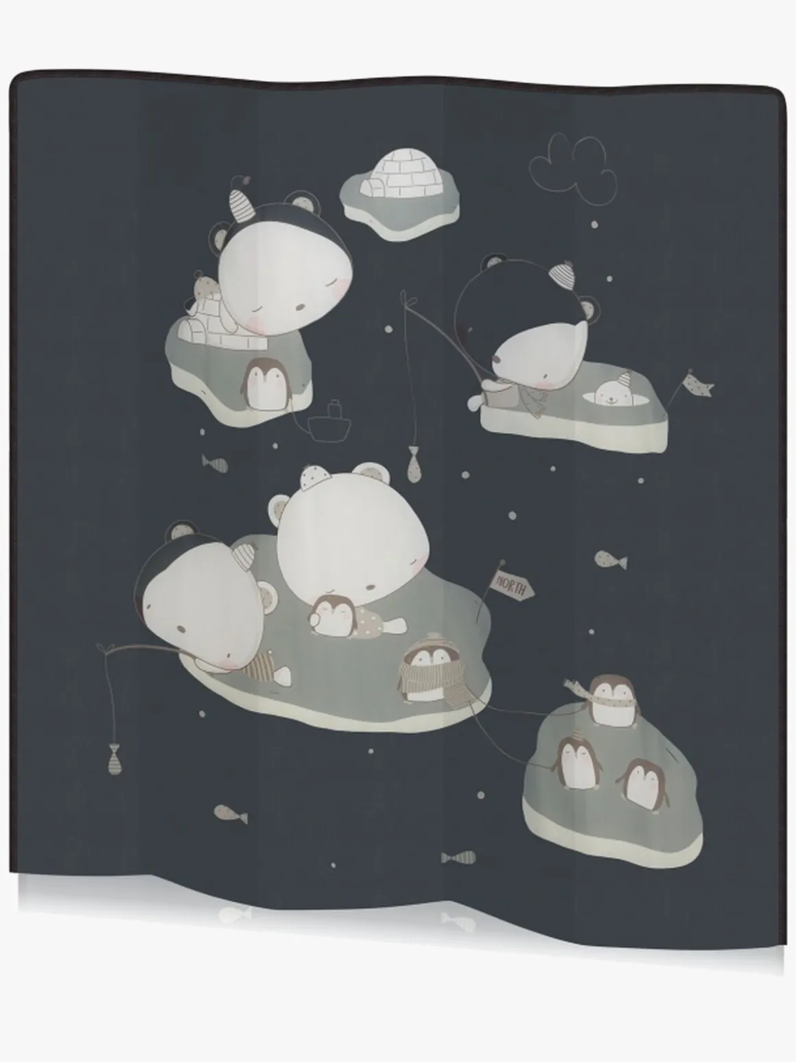 Lionelo BONNIE Kravlegård til Barn & Baby, Grey Scandi