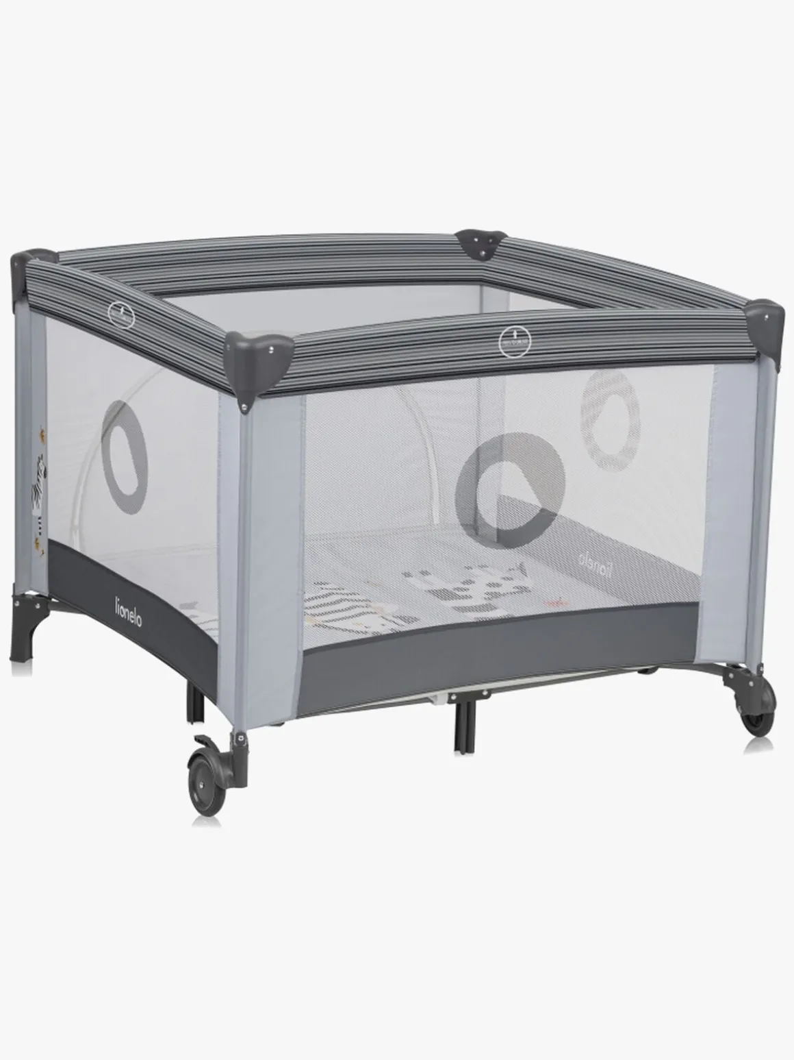 Lionelo BONNIE Kravlegård til Barn & Baby, Grey Stone