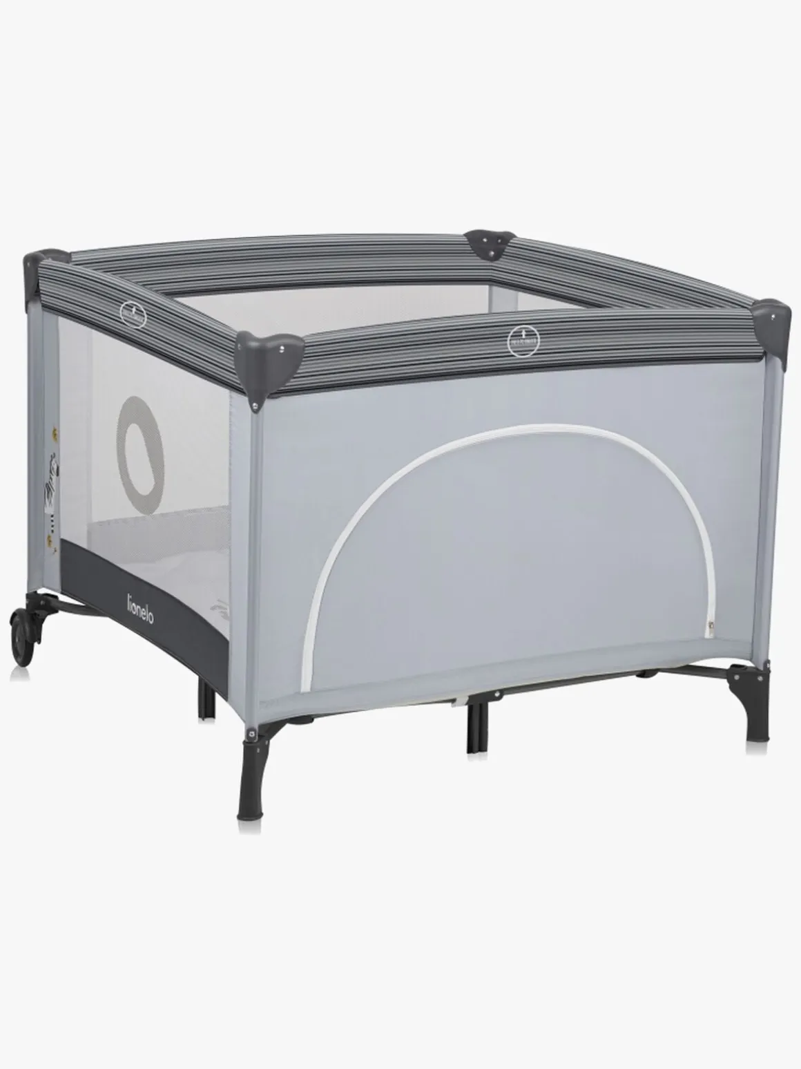 Lionelo BONNIE Kravlegård til Barn & Baby, Grey Stone