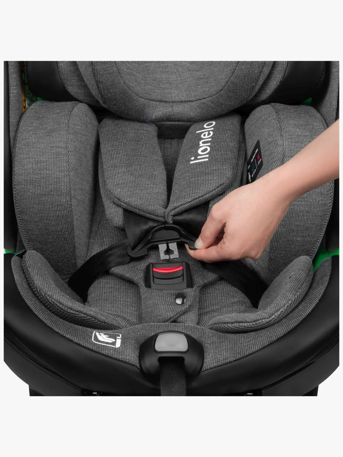 Lionelo Harmony i-Size Autostol, Grey Graphite Leather