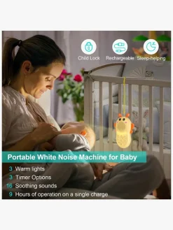 Lippa Humlebi Hvid Støj Natlampe, Gul