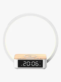 Lippa Natlampe med Vækkeur, Hvid