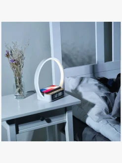 Lippa Natlampe med Vækkeur, Hvid