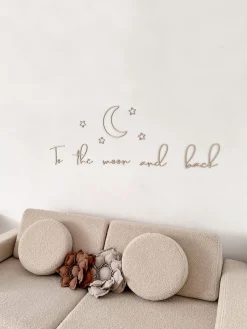lis wycina To The Moon And Back Vægdekoration
