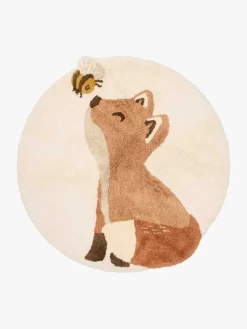 Little Dutch Ræv Gulvtæppe 110x110, Brun