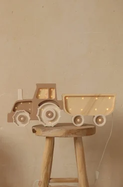 Little Lights Lampe Traktor, Coffee Cream