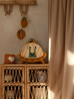 Little Lights Lampe UFO, Sennepsgul/Træ