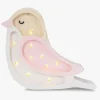 Little Lights Mini Lampe Fugl, Strawberry Cream