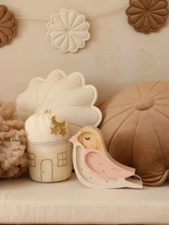 Little Lights Mini Lampe Fugl, Strawberry Cream