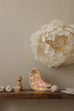 Little Lights Mini Lampe Fugl, Strawberry Cream