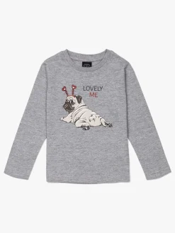 Luca & Lola Dalenna Langærmet T-shirt, Grey Melange