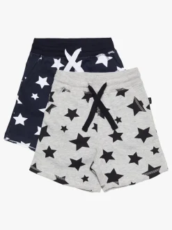 Luca & Lola Fabriano Shorts 2-pak, Night Sky/Grey Melange
