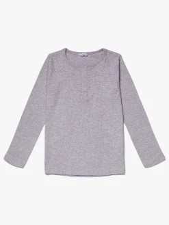 Luca & Lola Jacopo Langærmet T-Shirt, Grey Melange