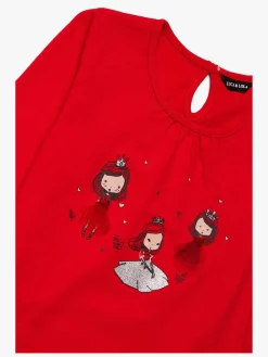 Luca & Lola Martina Top 2-pak, Red/White