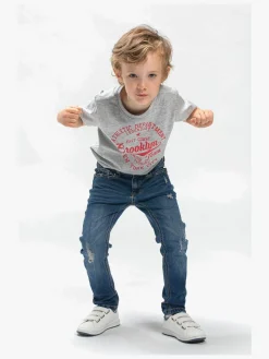 Luca & Lola Paulo T-Shirt 2-pak, Grey Melange/Navy