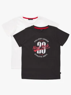 Luca & Lola Riccione T-Shirt 2-pack, Black/White