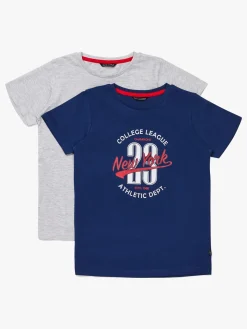 Luca & Lola Riccione T-Shirt 2-pak, Navy/Grey