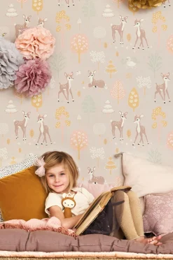 Majvillan Tapet Golden Woods, Dusty Lilac