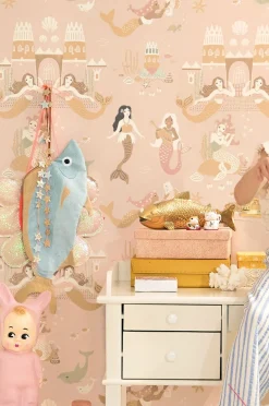 Majvillan Tapet Mermaid Reef, Sweet Pink