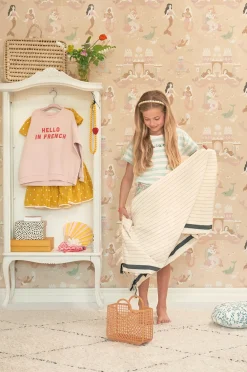 Majvillan Tapet Mermaid Reef, Sandy Beige